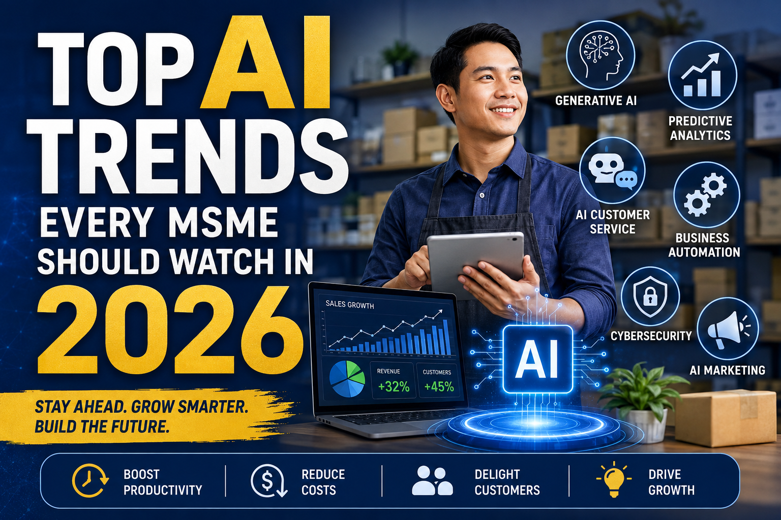 Top Ai Trends Every Msme Should Watch In 2026 | Future Of Ai For Small Businesses